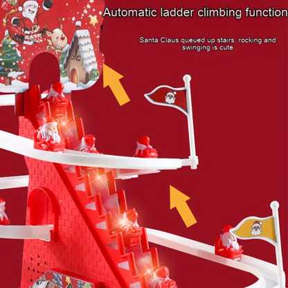 6 pcs Santa Claus Ladder, Christmas Slide and Track Toy.