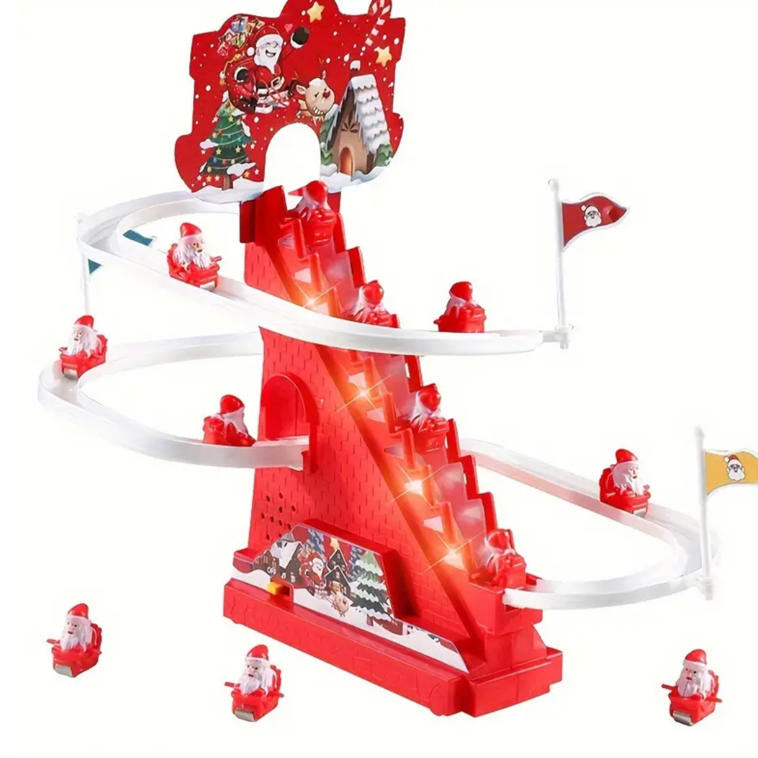 6 pcs Santa Claus Ladder, Christmas Slide and Track Toy.