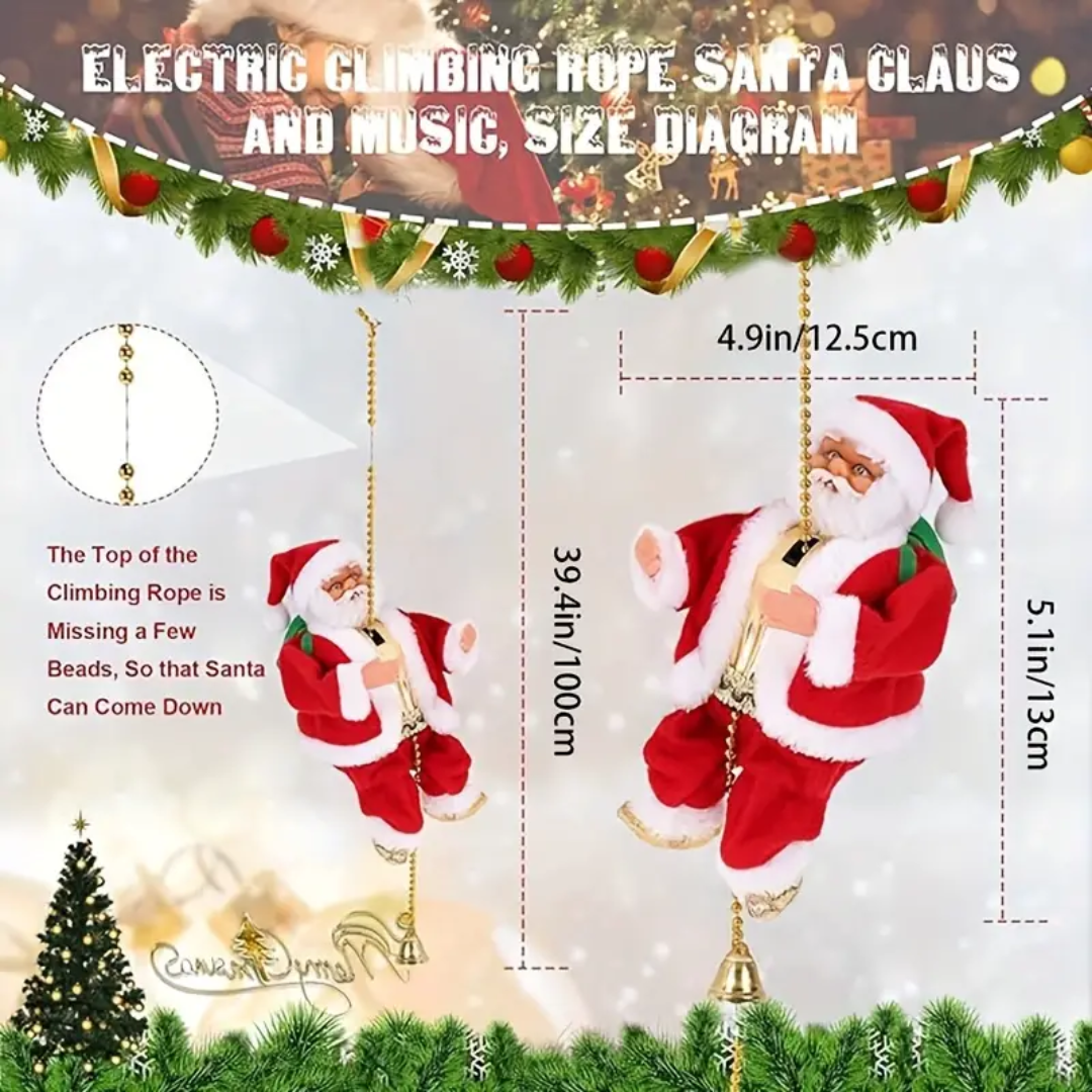 Santa Claus Climbing