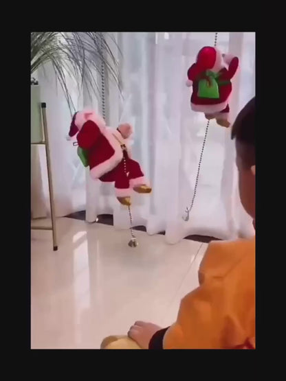 Santa Claus Climbing